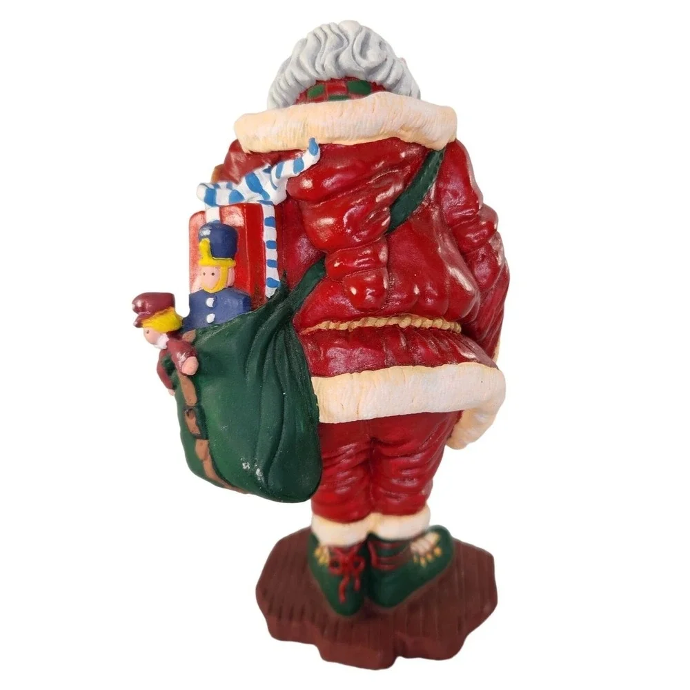 Department 56 Santa Claus Figurine‎ Jolly Old Elf Christmas Red Suit Vtg READ